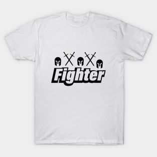 Fighter artistic fun typography design T-Shirt